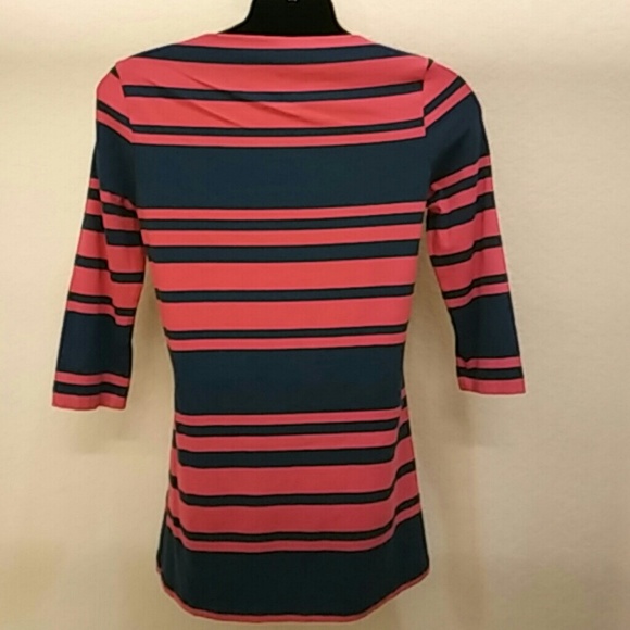 Anthro- Cynthia Rowley Small 3/4 Sleeve Knit Top - Picture 2 of 4